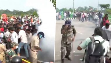 Jharkhand Student Protest: Police Use Tear Gas, Water Cannons, Lathis as JPSC-JSSC Aspirants Breach Barricades (Video)