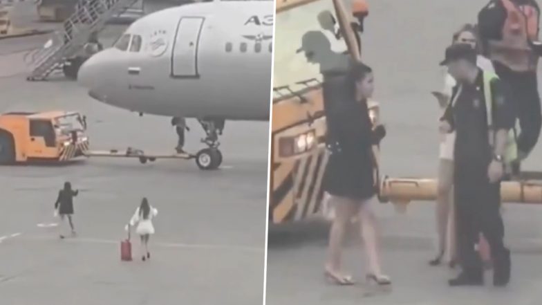 Moscow: 2 Female Passengers Run Onto Sheremetyevo Airport Tarmac To Catch Missed Aeroflot Flight (Video)
