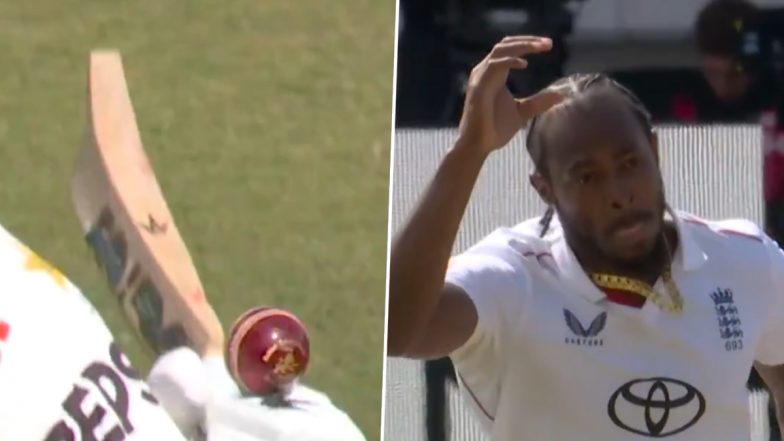 Jofra Archer Strikes Early, Removes Imam-ul-Haq for Duck in ENG vs PAK 1st Test 2026 (Watch Video)