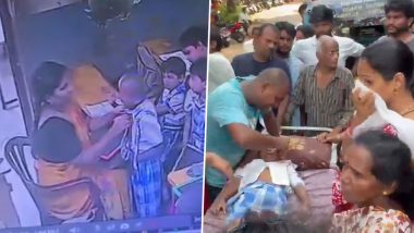 Visakhapatnam: Class 1 Student Dies After Teacher Beats Him for Not Doing Homework, Disturbing Video Surfaces