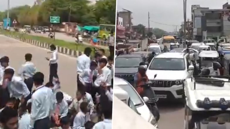 Gen Alpha Students Protest in Lucknow Over Teacher Shortage (Video)