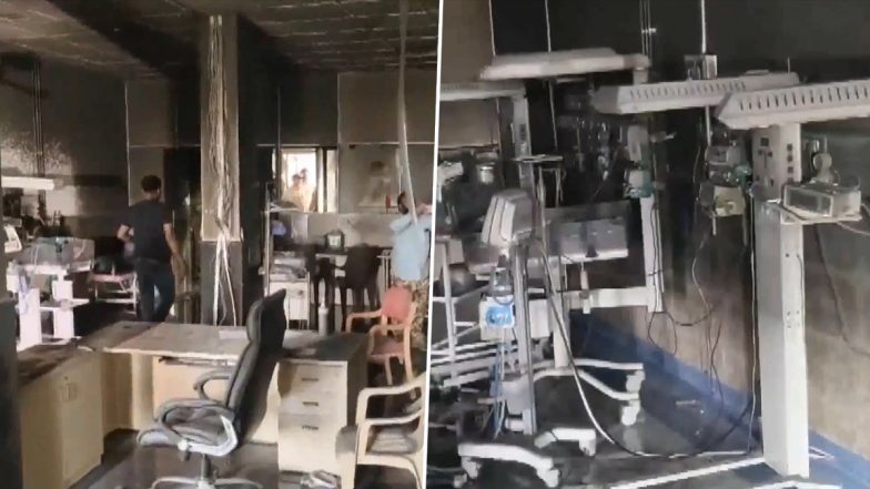 Amravati NICU Fire: 3 Newborn Babies Die After Fire Breaks Out at District Women&rsquo;s Hospital (Video)