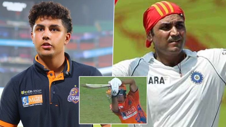 DPL 2026: Aaryavir Reveals Unique 'Sing Songs' Advice From Father Virender Sehwag (Watch Video)