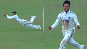 sports-Yashasvi Jaiswal Catch Video: Indian Fielder Takes Stunner to Dismiss Lahiru Udara in IND vs SL 2nd Test 2026