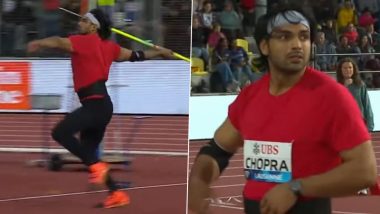 Neeraj Chopra Season Best Throw: Watch Javelin Star&rsquo;s Impressive 88.05m Effort To Clinch 2nd Place at Lausanne Diamond League 2026
