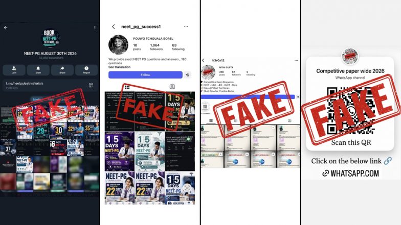 NEET PG 2026 Paper Leaked on Telegram, Instagram? NBEMS Says Claim Is Fake