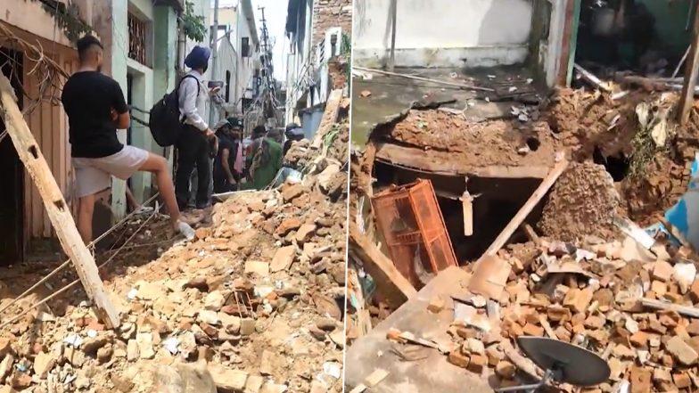 House Collapses in Jammu&rsquo;s Shaheedi Chowk Following Heavy Rains; Search Operations Underway