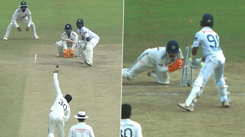 Rishabh Pant and Manav Suthar Execute Perfect Plan to Dismiss Pasindu Sooriyabandara in IND vs SL 2nd Test 2026