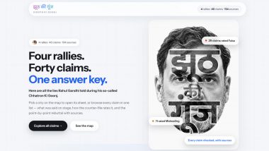 &lsquo;Jhooth Ki Goonj&rsquo; Website Targets Rahul Gandhi&rsquo;s Claims: What Is the New Platform and What Does It Say?