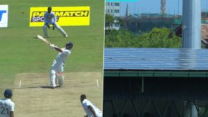sports-Viral Video Shows Rishabh Pant's 95-Metre Six Damages Solar Panel During IND vs SL 2nd Test 2026
