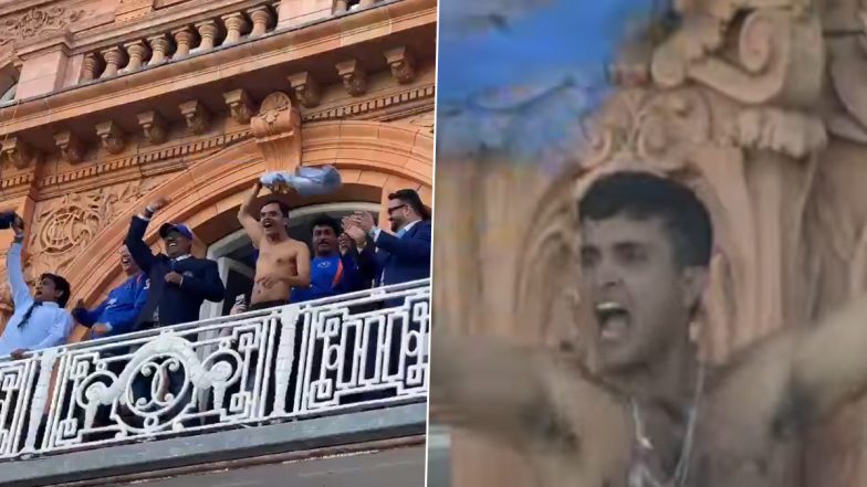 India's Mixed Disability Cricket Team Recreates Sourav Ganguly's Iconic Lord's Shirt-Waving Celebration After England Win (Watch Video)