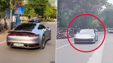 Ahmedabad Porsche Viral Video: Mohammad Akran Tirmizi Booked for Rash Driving