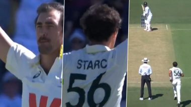 22 Balls, 5 Wickets! Mitchell Starc Dismantles Bangladesh Batters With Fiery Spell in AUS vs BAN 2nd Test 2026 (Watch Video)