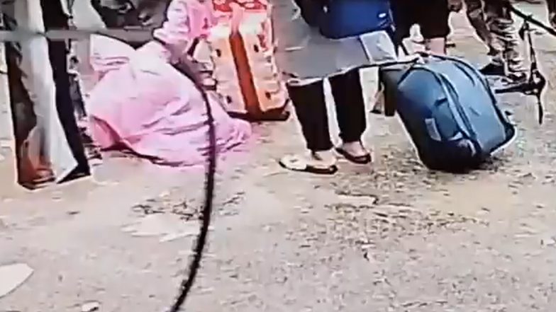 Haridwar Road Cave-In: Woman Falls Into Sinkhole Triggered by Underground Water Leak (Video)