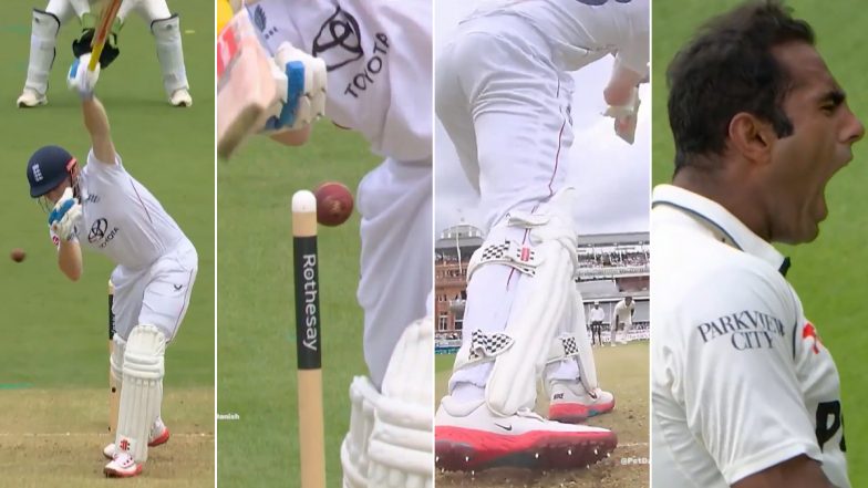 Mohammad Ali Castles World No 1 Batter Harry Brook With Unplayable Delivery at Lord&rsquo;s in PAK vs ENG 2nd Test 2026