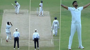 Gurnoor Brar Dismisses Narayan Jagadeesan With Peach of a Delivery in Duleep Trophy 2026