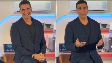 Akshay Kumar Reacts to Pan Masala Brand Endorsements, Says His Wife Twinkle Khanna Needs Scientific Reason for Everything&rsquo; (Watch Video)