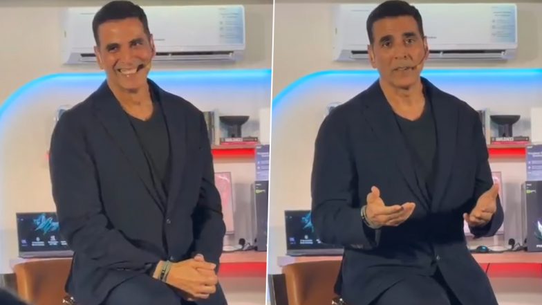Akshay Kumar Reacts to Pan Masala Brand Endorsements, Says His Wife Twinkle Khanna Needs Scientific Reason for Everything&rsquo; (Watch Video)