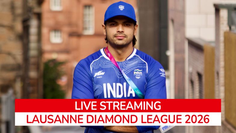 Neeraj Chopra at Lausanne Diamond League 2026 Free Live Streaming Online and TV Telecast Details of Men&rsquo;s Javelin Throw Event in IST