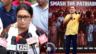 &lsquo;Break the Cage&rsquo; Row: Smriti Irani Challenges Rahul Gandhi to Back 33% Women&rsquo;s Reservation