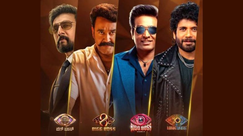 &lsquo;Bigg Boss&rsquo; September 6 Premiere: Hosts Mohanlal, Nagarjuna, Kichcha Sudeepa and Vijay Sethupathi Unite for Mega Promo