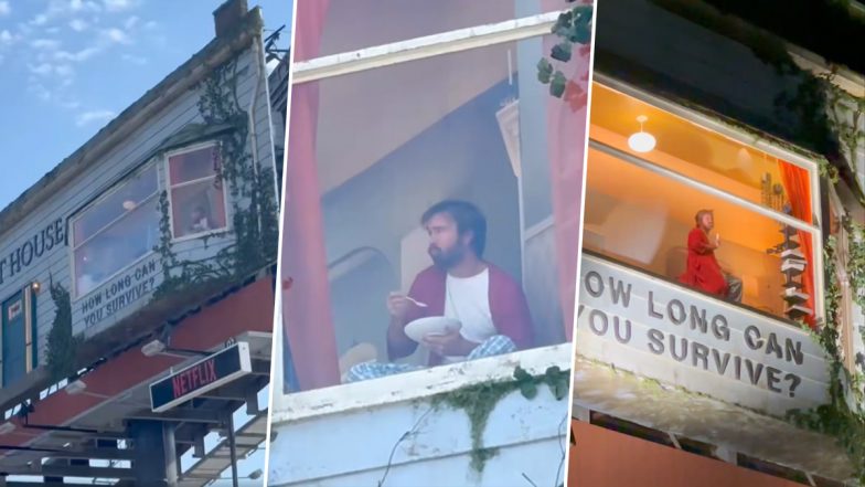 Netflix Puts Real Man Inside a Billboard in LA To Promote &lsquo;The Last House&rsquo;, Video Goes Viral