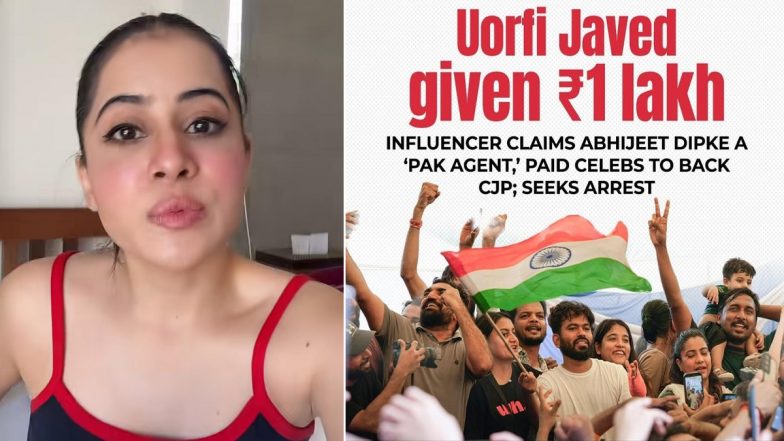 Was Uorfi Javed Paid INR 1 Lakh by CJP&rsquo;s Abhijeet Dipke To Back Jantar Mantar Protests? Actress Reacts to Viral Claims