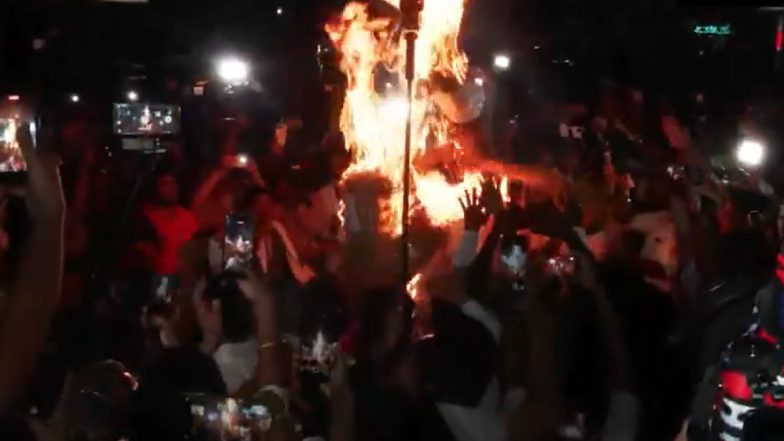 Jharkhand Protest: JPSC, JSSC Aspirants Burn Effigies of Hemant Soren, Rahul Gandhi, Tejashwi Yadav Across 24 Districts (Video)