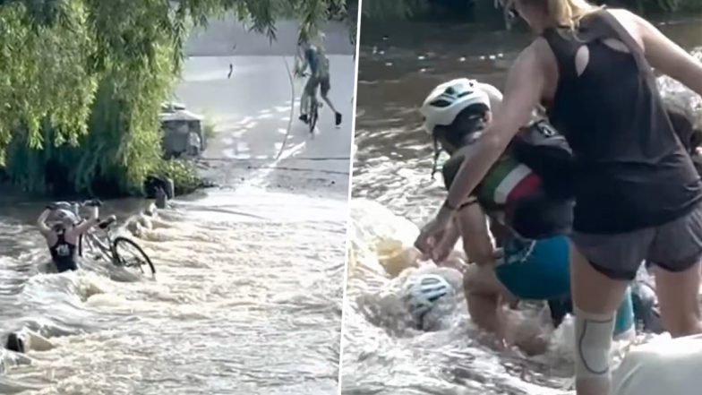 Arizona: Bicyclist Trapped Underwater While Crossing Flooded Bridge, Dramatic Rescue Video Goes Viral