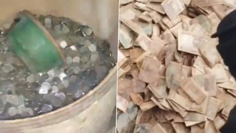 Karnataka: Woman Who Spent Life Begging Dies, INR 8.4 Lakh Found in 30 Sacks at Rented Home (Video)