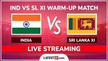IND vs SL XI Live Streaming Online and Free Telecast in India, Warm-up Match