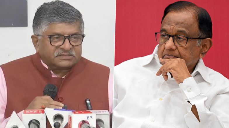 &lsquo;Shameful, Crude&rsquo;: Ravi Shankar Prasad Slams P Chidambaram&rsquo;s &lsquo;Proud to Be a Dimagi Naxal&rsquo; Remark