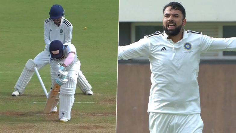 Abid Mushtaq Dismisses Prithvi Shaw With a Brilliant Delivery in Duleep Trophy 2026