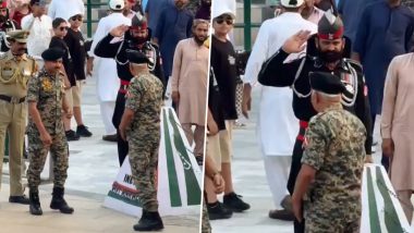 Viral Video Shows Pakistani Ranger Saluting BSF Officer at Attari-Wagah Border