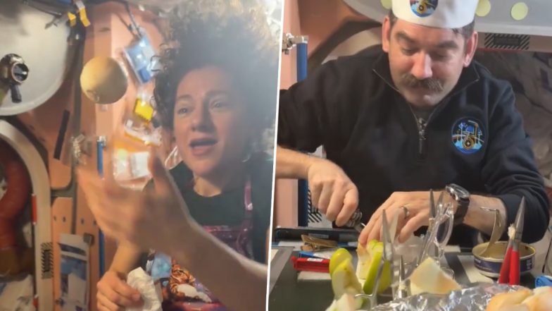 &lsquo;Chez ISS&rsquo;: NASA Astronaut Anil Menon Shows How Astronauts Are Slow-Cooking Fresh Onions in Space (Video)
