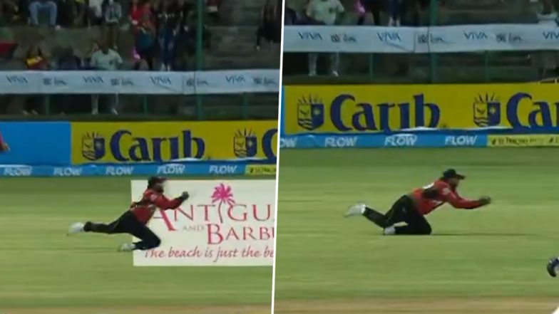 Wanindu Hasaranga Takes One-Handed Outfield Stunner To Dismiss Shadab Khan in CPL 2026 (Watch Video)