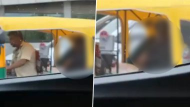 Bengaluru Couple Viral Video: Man Exposes Private Parts in Moving Auto After Intimate Act
