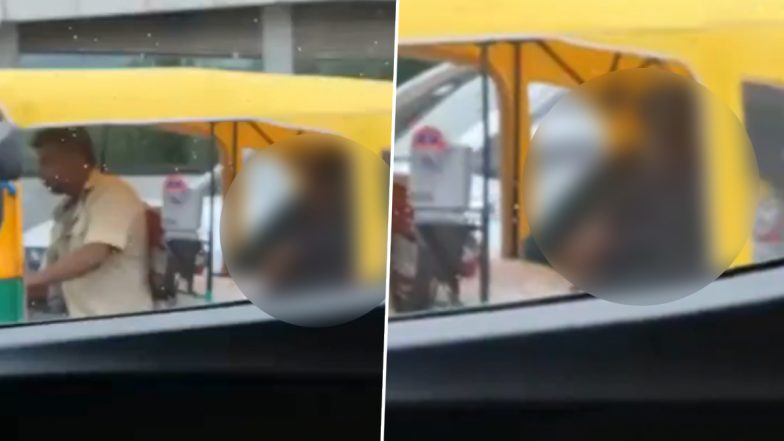 Bengaluru Couple Viral Video: Man Exposes Private Parts in Moving Auto After Intimate Act