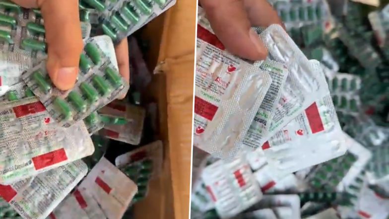 Alprazolam, Tramadol Among 66.79 Lakh Psychotropic Pills Found in Truck Without Valid Invoices (Video)