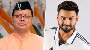 Rishabh Pant’s Viral ‘Gift’ Request: Uttarakhand CM Pushkar Singh Dhami Responds, Says Officials Will Contact Him.