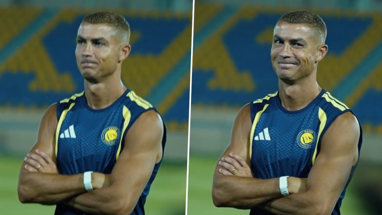 Cristiano Ronaldo Blushes As Al-Nassr Squad and Staff Congratulate Star Player For His Wedding (Watch Video)