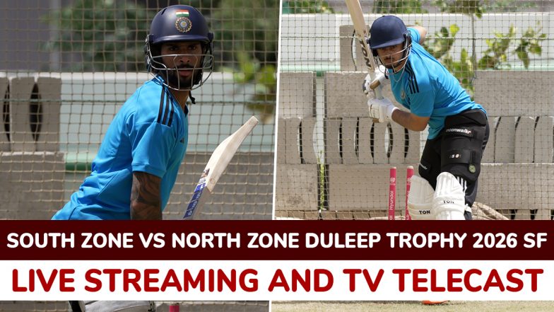 South Zone vs North Zone, Live Streaming Online and Free Telecast, Duleep Trophy 2026 SF