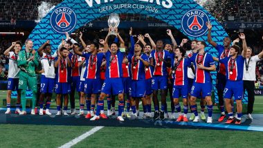 PSG Win UEFA Super Cup, UCL Winners Beat Aston Villa 2-1 To Clinch 2nd Consecutive Title