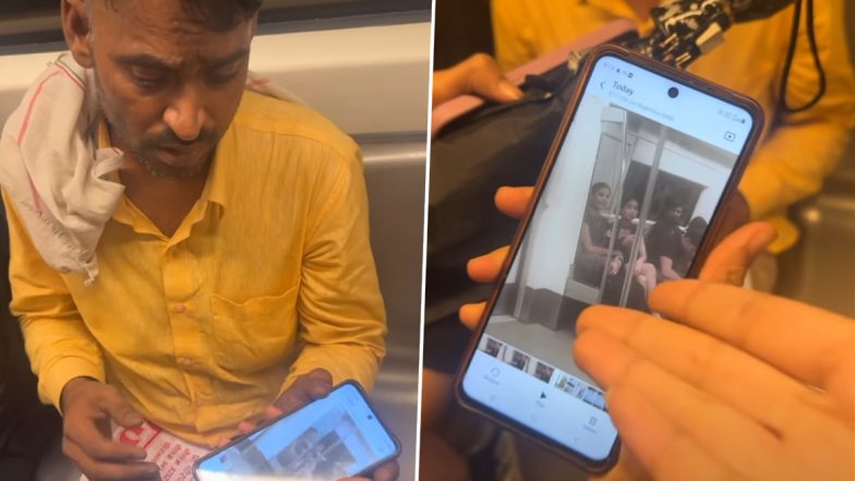 Delhi Metro Viral Video: Women Catch Man Filming Them Secretly, Find Clip in Recycle Bin