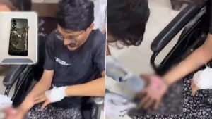 Samsung S26 Phone Explodes in Youth's Pocket in Greater Noida, Leaves Him Injured (Watch Videos)