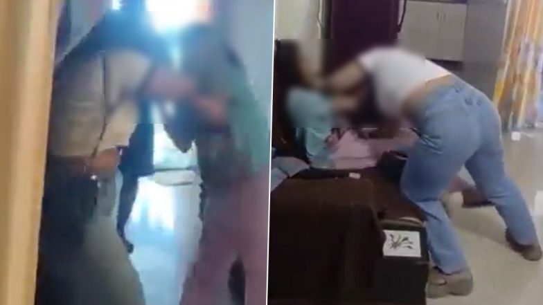 Noida Viral Video: Woman Finds Husband at Another Woman&rsquo;s Flat in Gaur City-2, Scuffle Breaks Out