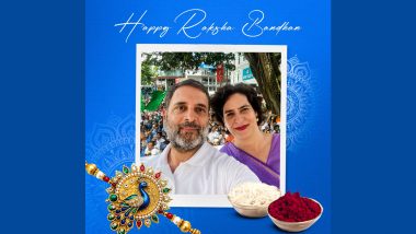 Rahul Gandhi Extends Raksha Bandhan Wishes, Highlights Love and Trust in Sibling Bond