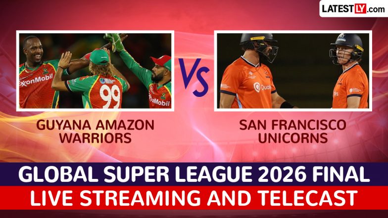 Guyana Amazon Warriors vs San Francisco Unicorns Live Streaming Online and Free Telecast, Global Super League 2026 Final