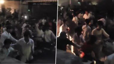 &lsquo;INR 16 Clothes for 16 Minutes&rsquo; Offer Draws Huge Crowd in Kanpur, Stampede-Like Situation at Market (Viral Video)