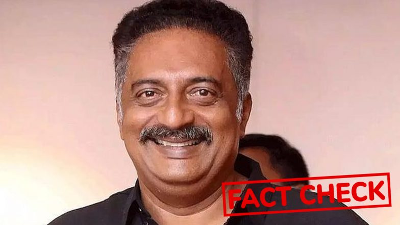Fact Check: Was Prakash Raj Stripped of His Voting Rights in Bengaluru Amid SIR? Here&rsquo;s the Truth